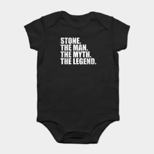 Stone Legend Stone Family name Stone last Name Stone Surname Stone Family Reunion Baby Bodysuit